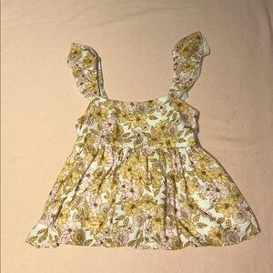 Altar’d state floral babydoll top size small